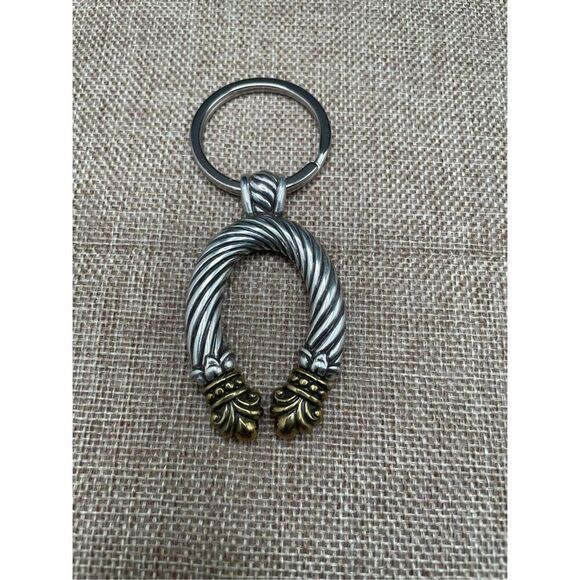 Vintage Brighton Horseshoe Keychain Silver Gold Unisex - Picture 4 of 4